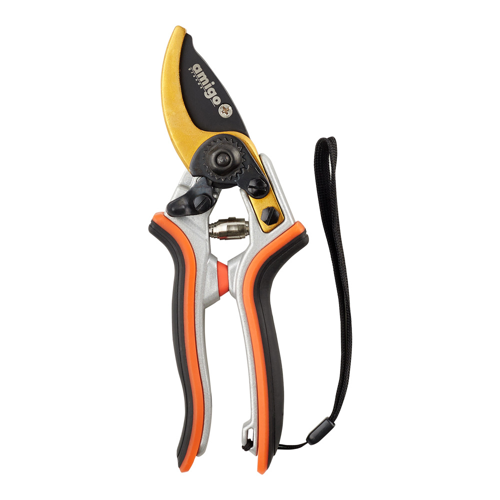 Секатор плоскостной Amigo с двухкомпонентными рукоятками (76406)